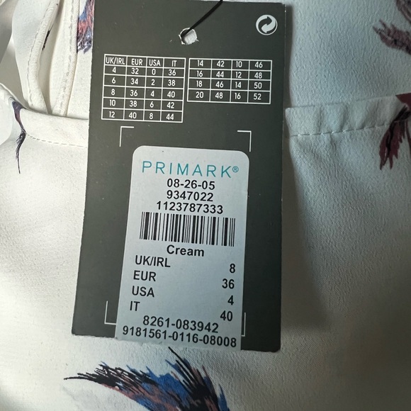 Primark women white short sleeve blouse - Picture 9 of 9